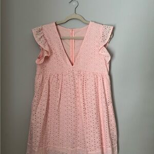 Pink Eyelet Women’s Dress